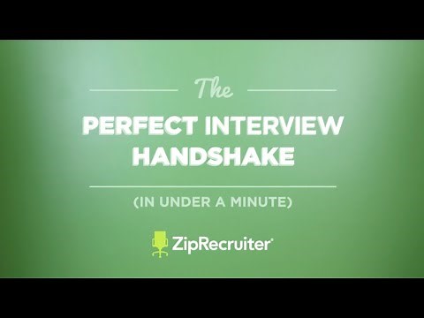 The Perfect Interview Handshake