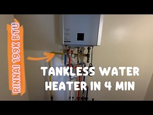 Rinnai Tankless Water Heater Installing in 4 Minutes 🔥 #plumbing #homeimprovement #fyp #diy #shorts
