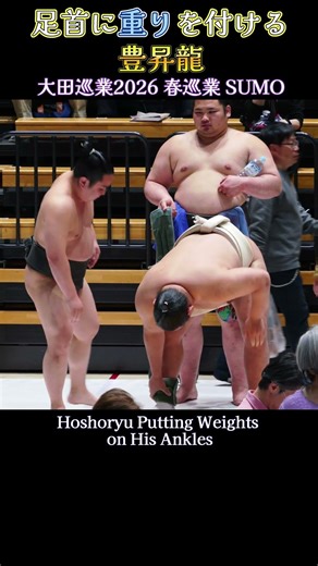足首に重りを付ける 豊昇龍❗【大田巡業2026 大相撲 春巡業】SUMO
