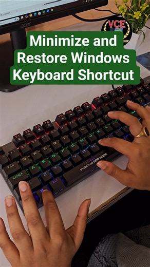 How to minimize and Restore Windows using keyboard shortcuts