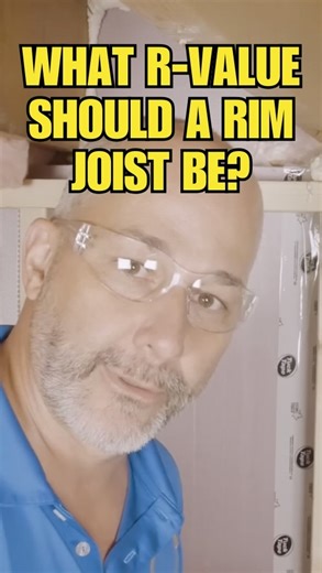 Jeff Thorman | Home RenoVision on Instagram: "What R-Value Should a Rim Joist Be? Pink Insulation vs. Spray Foam #homerenovisondiy #homerenovation"