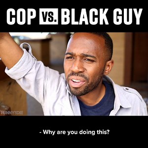 When a black man in America dares to enjoy an ice cream cone on his own lawn, a cop arrives to quickly ruin everything | Funny Or Die