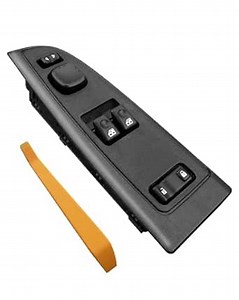 15883318 Master Power Window Switch w/Bezel Front Driver Side Fit for Chevy Silverado 1500/2500/3500 & GMC Sierra 1500/2500/3500 2003-2007, Replace 920-023 DWS-226 10398563 15112970 15202849, Brown