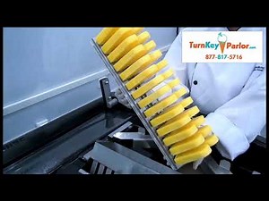 Robopop 2 - Industrial Popsicle Machine Freezing & Unmolding ice pops - TurnKeyParlor.com