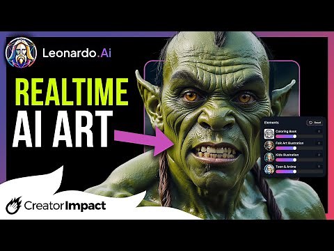Create AI Art in REALTIME! (Leonardo AI Realtime Gen)