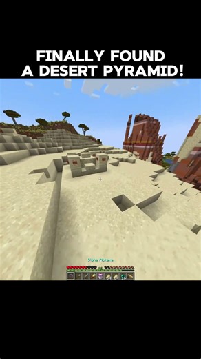 Minecraft but I found a small pyramid #minecraft #shorts #funny