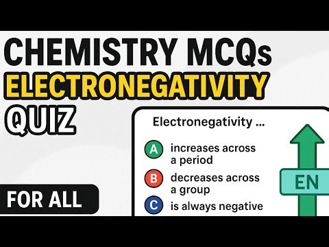 Electronegativity Mcqs|Chemistry Quiz|For all competitive exams|Science GK Learning