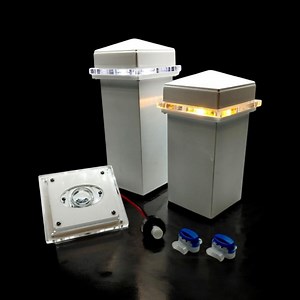 Deklights® 2.5x2.5 Lighted Aluminum Post Cap LED Module. Uses Your Existing Caps for Aluminum Railing-fence Posts. Replaceable 12v LED Bulb - Etsy UK