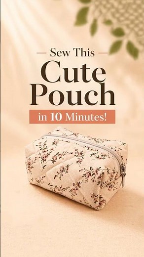 🧵 Perfect Makeup Bag DIY #diy #sewing