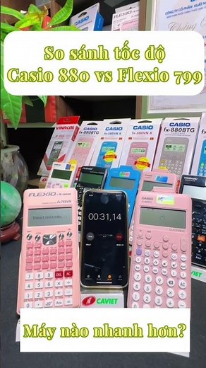 Casio 880 và Flexio 799: Máy nào tính nhanh hơn?