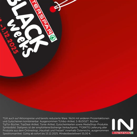 Spielspaß zum Black-Weeks-Preis! Jetzt 20% auf alle Spielwaren sichern. 🎁 | INTERSPAR