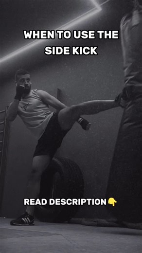 Martial X | Embracing the Warrior-Philosopher Mindset on Instagram: "Instinctively, many use the side kick as an initiating strike, and that’s great, however, there are many other effective ways to use it: 1️⃣ You can time it when the opponent rushes in. It stops forward pressure better than almost any strike, so your leg becomes a battering ram. 2️⃣ At long range. If they’re just outside boxing distance, the side kick buys you control with low counter risk. 3️⃣ After a feint or step. A small hi