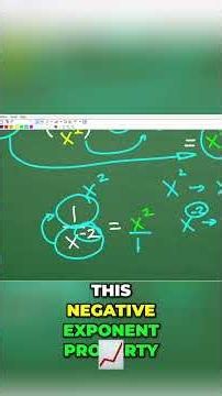 Master Negative Exponents - Easy Fraction Trick! #math #maths #algebra #shorts