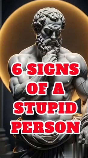 6 Signs of a Stupid Person (Avoid These Habits) || Wisdom Light USA | #stoic #stoicism