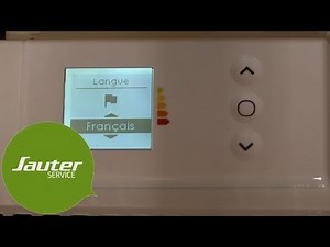 SAUTER Modifier la langue du radiateur en français