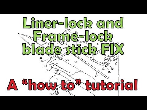 FIX it Tutorial. Blade stick on liner and frame lock knives PLUS some extra hints and info