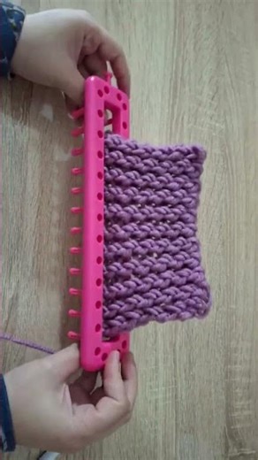 Knitting loom for beginners step by step #knitting #crochet #scarf