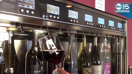 Paris in Arizona! @GenuWine Arizona Wine Bar's WINE VENDING MACHINE: https://bit.ly/2CjbRTW | ABC15 Arizona