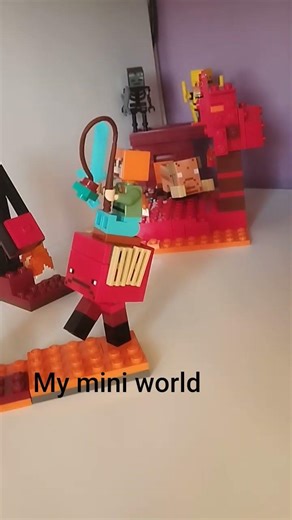 #minecraft Lego mini world