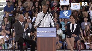 Former Pres. Barack Obama at Nevada rally: "I know you can bet on anything here in Vegas—but you don't want to bet that the Republicans are actually going to protect your health care." abcn.ws/2S7O7bz | ABC News