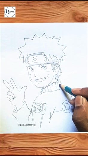 Naruto Uzumaki Easy Drawing ✍️ | Step by Step Anime Sketch 🔥