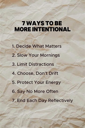 How To Be More Intentional 🧭 #intentionalliving