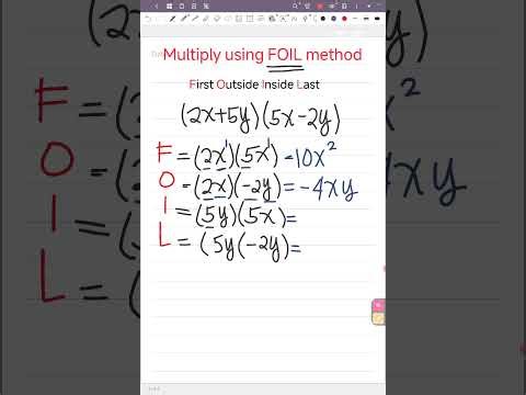 HOW TO USE FOIL METHOD IN MULTIPLYING ALGEBRAIC EXPRESSION