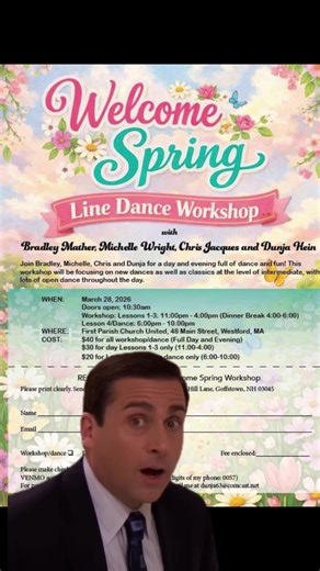 Have you signed up for the intermediate workshop in Westford, Ma on March 28th?! Trust me you’re not going to want to miss this! Some amazing dances will be taught plus all the open dance you can handle! Come for the day, the night or the whole day!!! I’ll be teaching a crazy fun older dance that you will want to learn!! Sign up today by sending in the form or emailing and Venmo! #linedancersoftiktok #linedancetiktok #youwontbedisappointed #boompowlinedance #intermediateworkshop