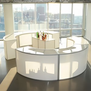 [Hot Item] Factory Direct Modern Nightclub Lounge Bar Counter with Solid Surface Design
