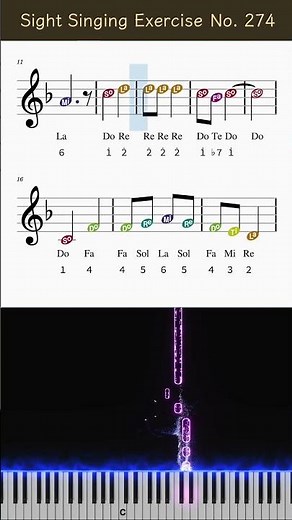 Daily Sight-Singing Exercise No.274 | Intermediate: One Flat(Key F)