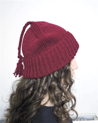 Hand Knit Norwegian Resistance Hat, Protest Hats for Women and Men, Red Ice Out Beanie, Burgundy, Wine Red, Red Colors - Etsy UK