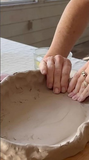 ✨Big DIY Clay Bowl for Beginners #diy #ceramic #clay