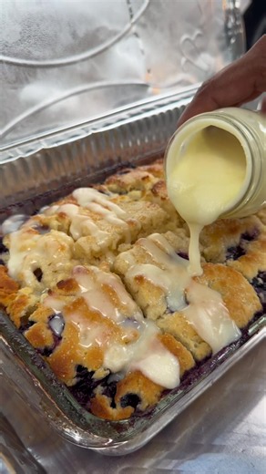 Easy Blueberry Swim Biscuits Recipe