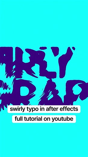 Create this Swirly Typography in After Effects!