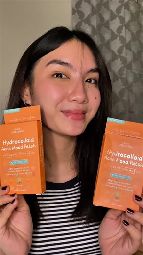 These new cute pimple patches from Luxe Organix just saved my skin and my mood! 😩✨ @Luxe Organix Philippines #acnemoodpatch #acnepatch #pimplepatch #acne #fyp