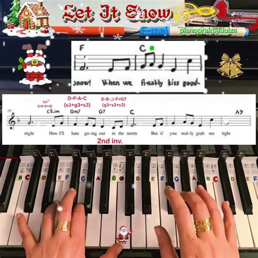 59. Easy 🎅❄ tutorial for advanced players.The broken chords with their inversions. 🎄 👍share