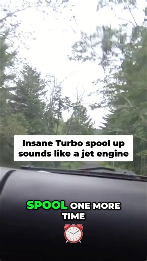 Insane turbo spool up sounds like jet engine