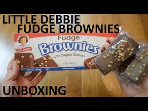 Unboxing Little Debbie Fudge Brownies With English Walnuts