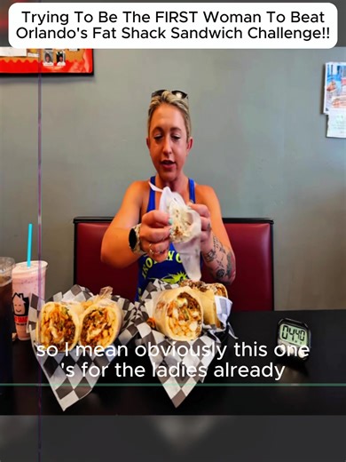 First Woman to Conquer Orlando's Fat Shack Challenge