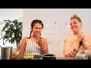 Swapping Diets with A VEGAN! I GOT HER TO EAT...