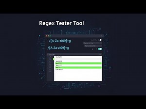 Regex Tester Tool | Test & Debug Regular Expressions Online
