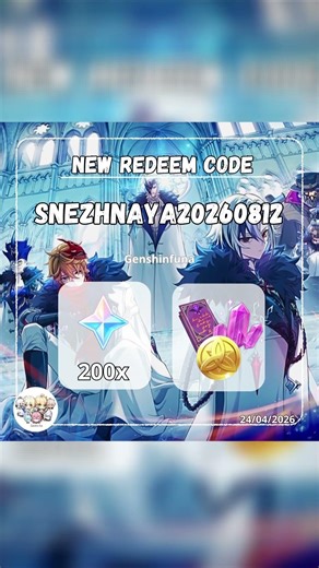 ‼️ Snezhnaya New Redeem Code ‼️ #redeemcode #genshinimpact #genshin