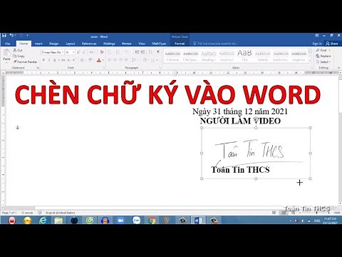 CÁCH CHÈN CHỮ KÝ VÀO WORD