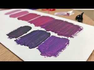 COMO HACER COLOR VIOLETA O MORADO FACIL