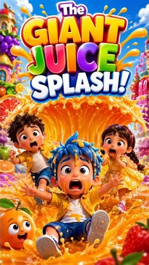 🧃😂 Noah Got SPLASHED! What Happened Next?! 🤣🌊 #viral #usa #juice #juicewrld #funnycartoon #milkfoam