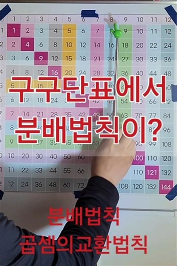 구구단표 그냥 넘어가지 말자 #수학 #시골강사 #상위권수학