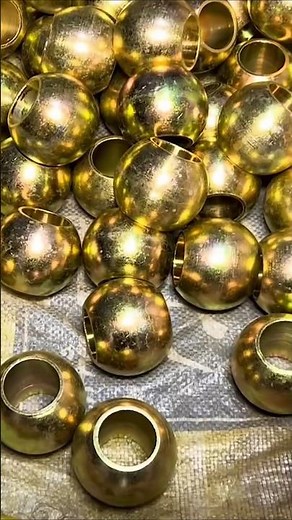 Turning Scrap Metal into Perfect Golden Balls 🔥 | Satisfying Metal Craft