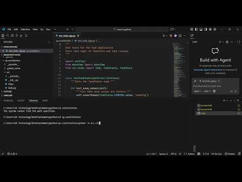 in.memory python.console app