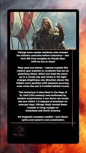 Vikings Navigated with Sun Stones: The Ancient Crystal Compass That Worked in Fog