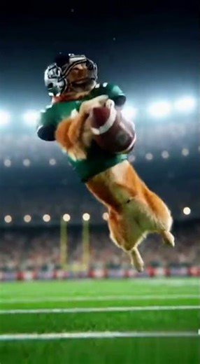 TOUCHDOWN De UN PERRO #superbowl #dog #touchdown #animals #nfl